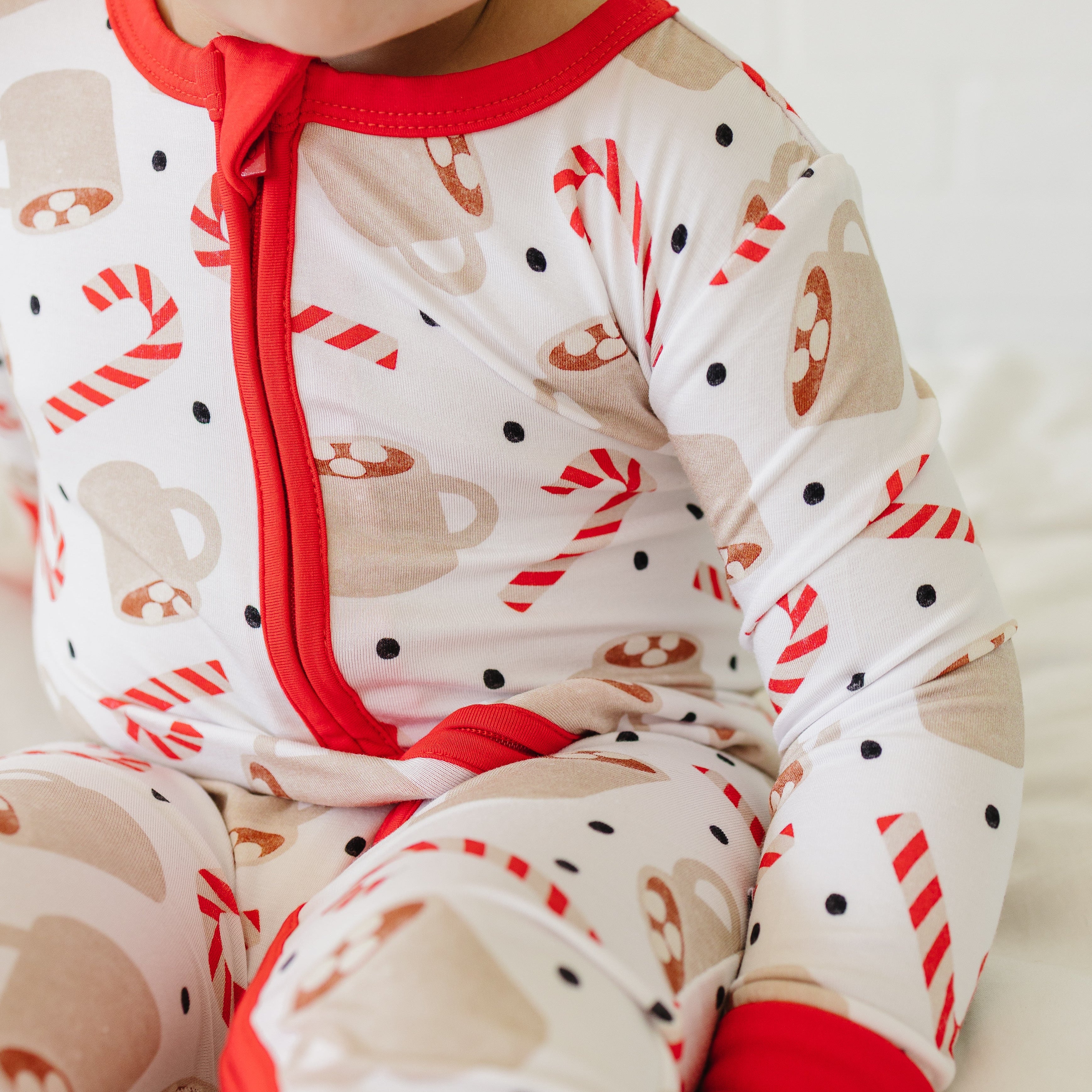 Cocoa & Candy Canes Holiday Family Matching